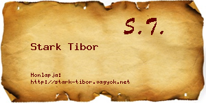Stark Tibor névjegykártya